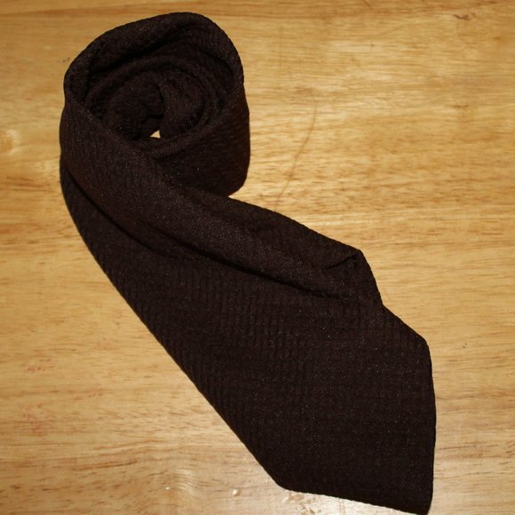Vingtage Men's Brown Tie - Picture 2 of 2